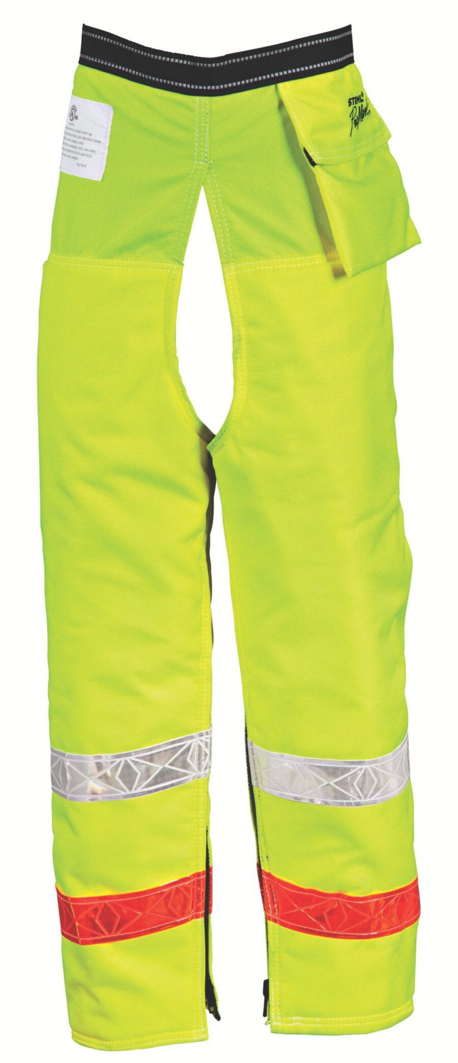 jambières zippées haute visibilité pro mark