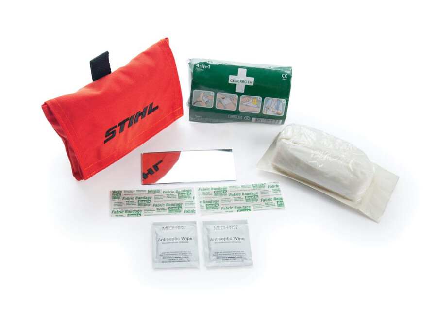 trousse de premiers secours avec pochette de ceinture stihl