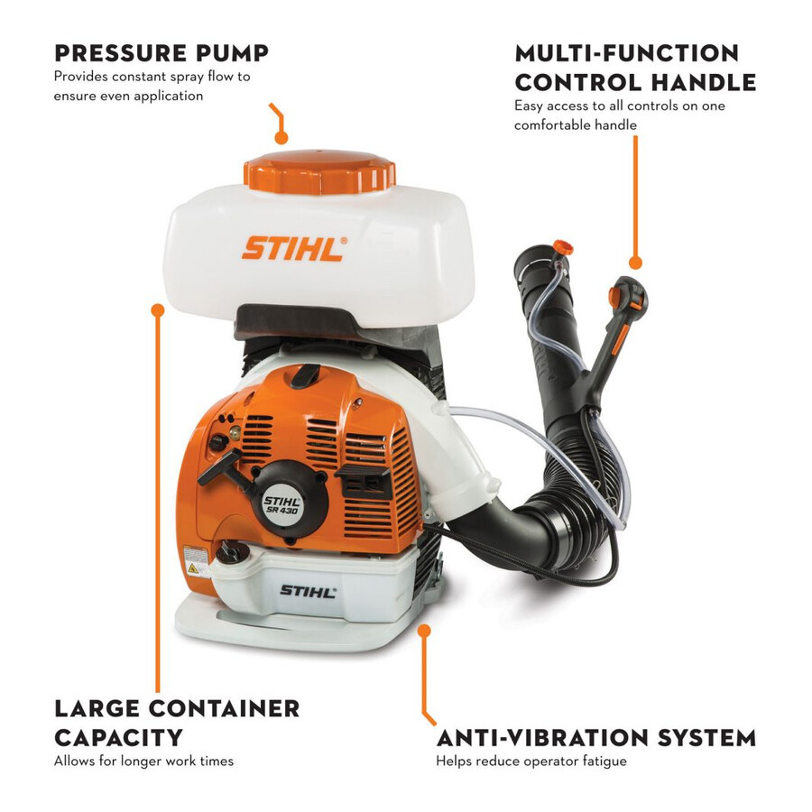 pulvérisateur à dos à essence sr 430
