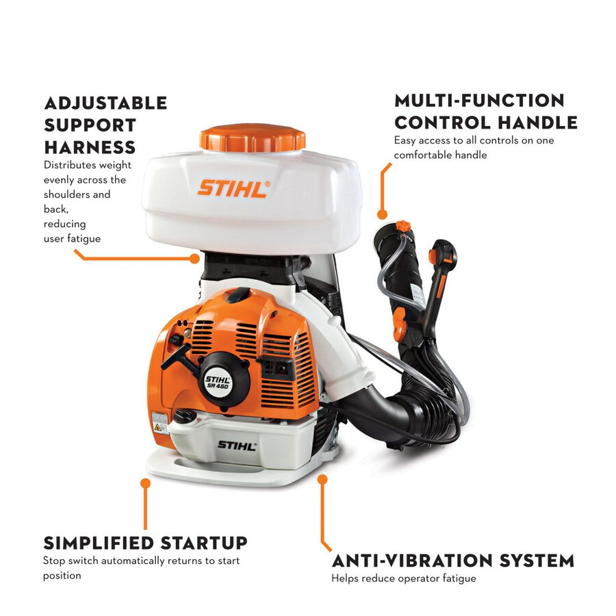 pulvérisateur à dos à essence sr 450